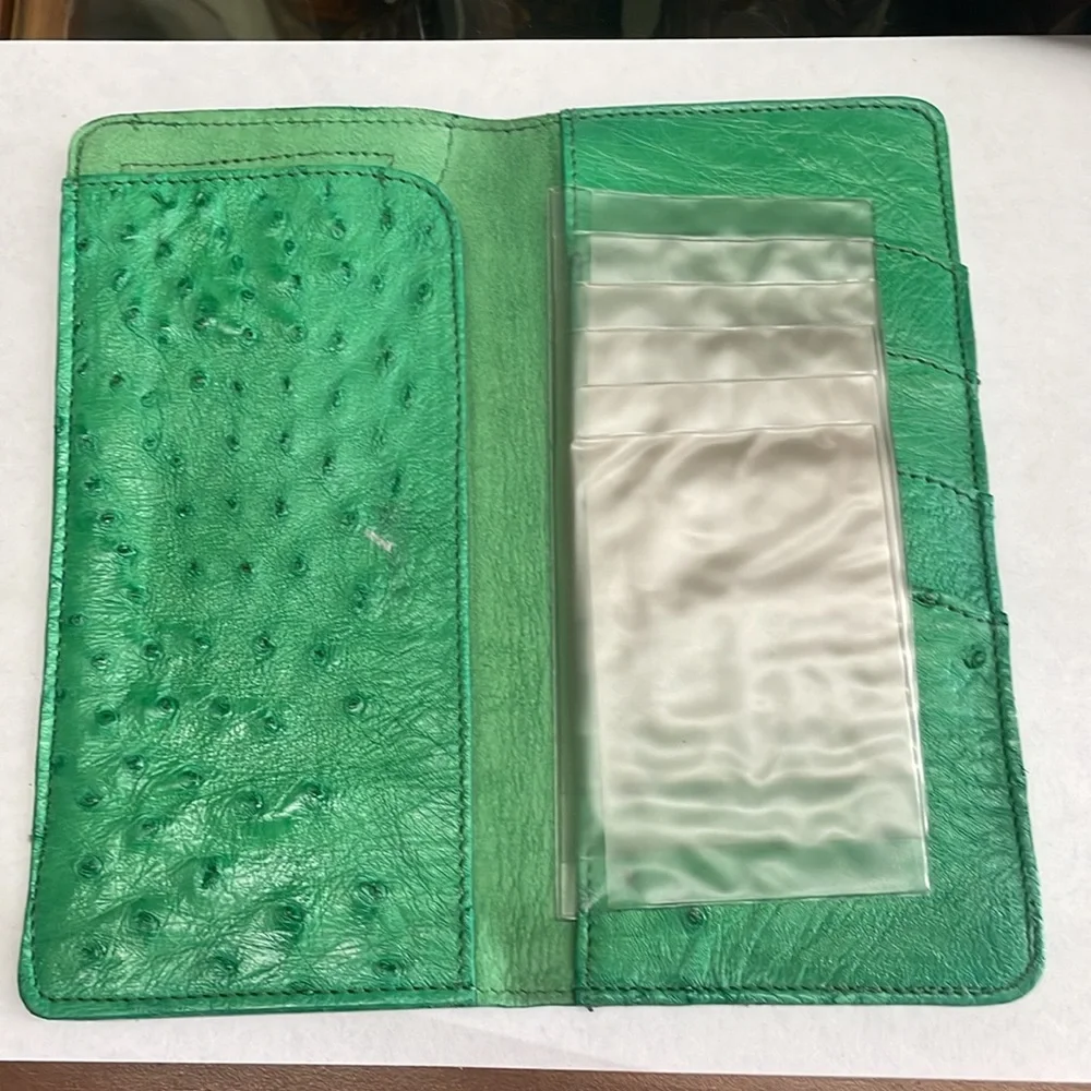 Mens Texas Wallet Combination of Green and Black